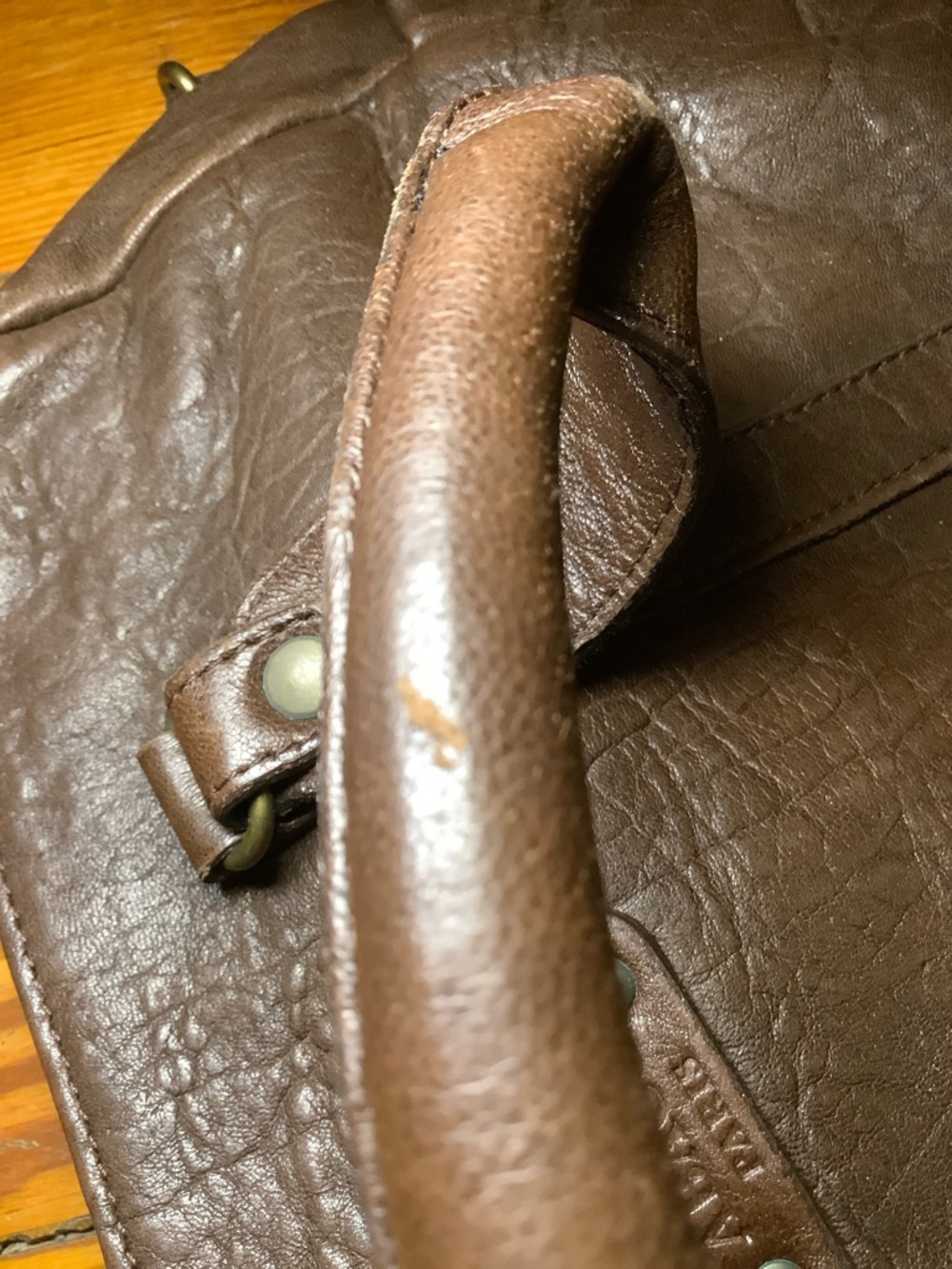 NWOT Y2K VTG Abaco Paris Leather Satchel - Picture 16 of 16